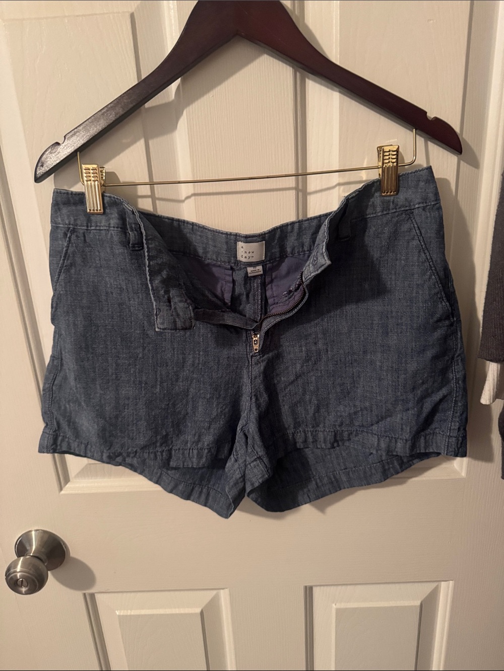a new day Women's Dark Denim Blue Jean Shorts